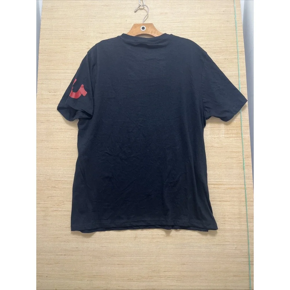 True‎ Religion Men's Black Short-Sleeve Horseshoe Logo Tee – Large